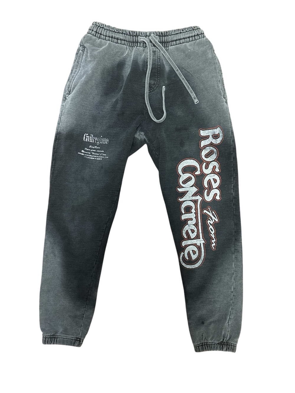 Civil Regime Acid Washed Joggers Size: Medium